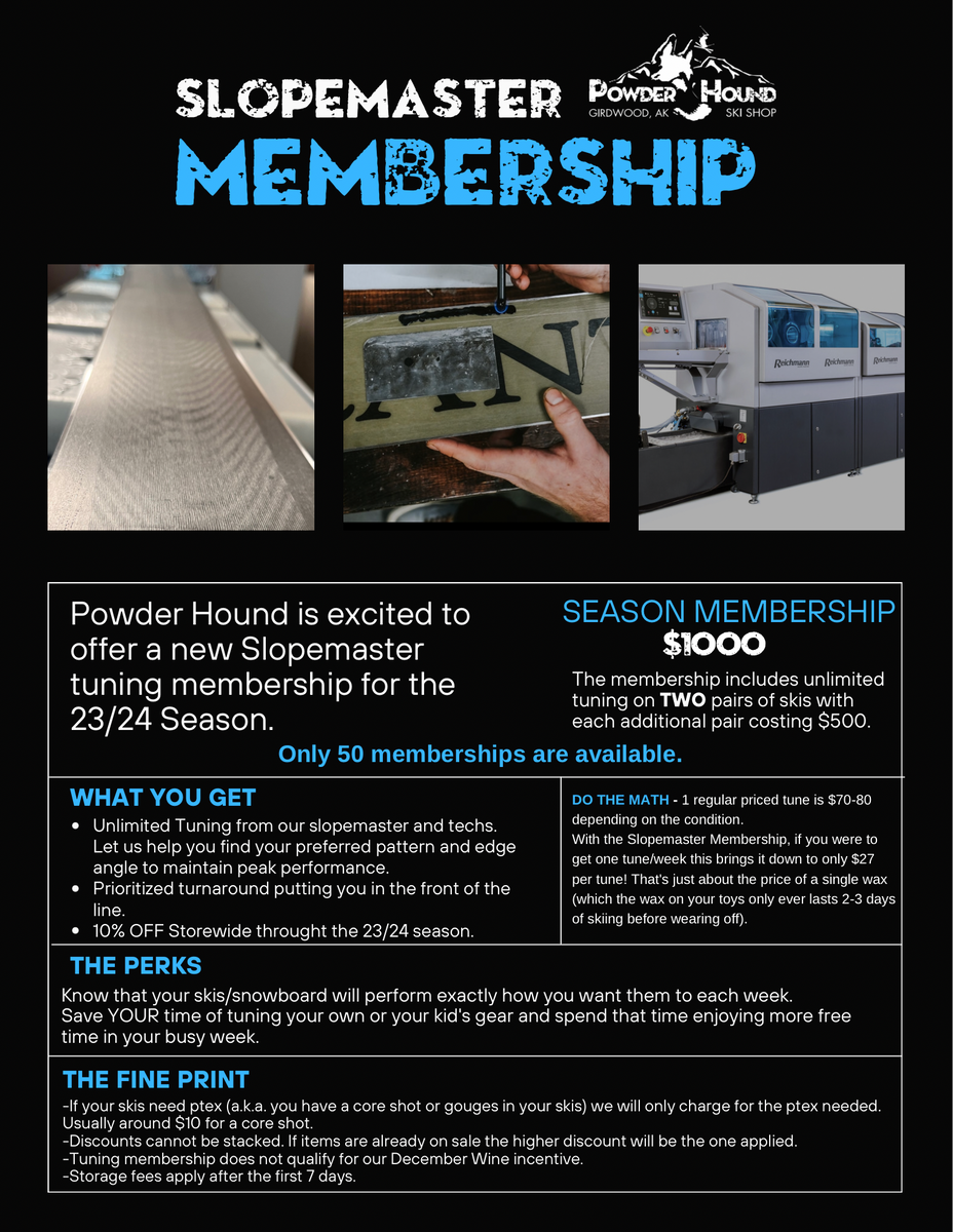 Slopemaster Membership Powder Hound Ski & Bike Shop